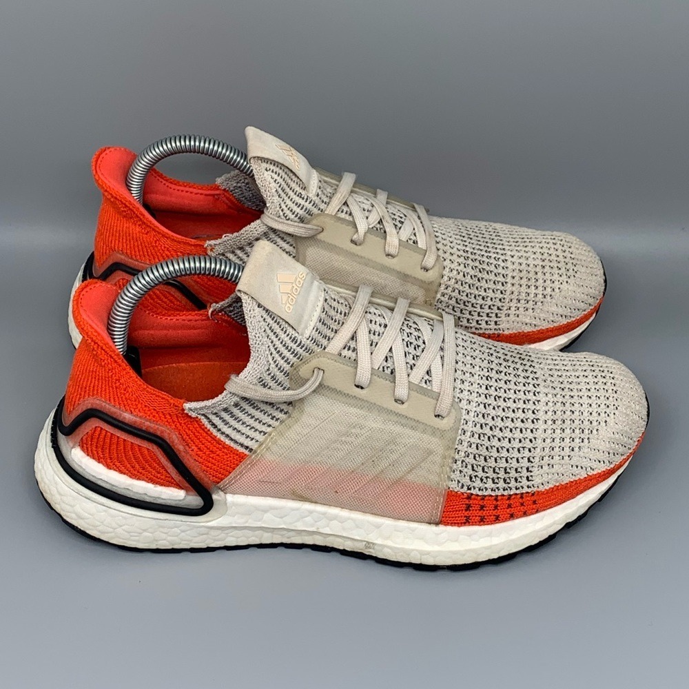 Adidas UltraBoost 19 Brown‎ Red Running Shoes F35245 Men's Sz 7 Women's Sz 8